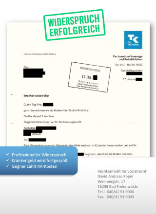 Techniker Widerspruch Mutter-Kind-Kur